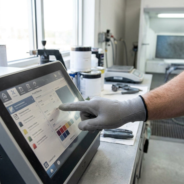 Painters glove with smart touch technology and thermal lining